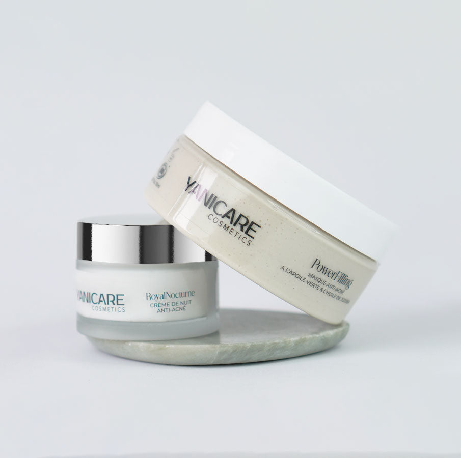 Pack Anti-Acné - Masque à l'Argile Verte et Crème de Nuit Anti-Acné